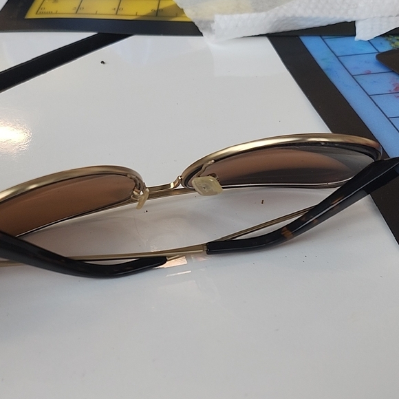 Warby Parker Gold Aviator  Golden Sun Glasses - Picture 6 of 8